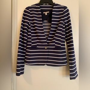 Banana Republic Blue and White Blazer.